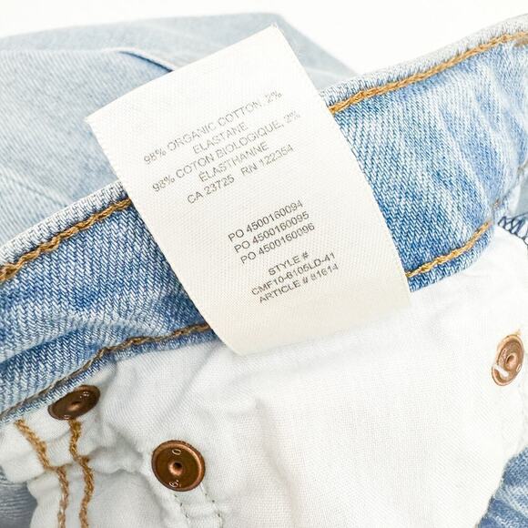 Denim Forum The Arlo High Rise Straight Light Wash Denim Jeans Size 28L x 26 - Picture 5 of 8